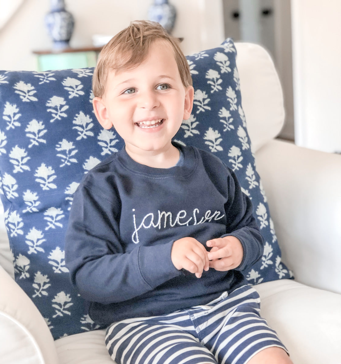 Children's Hand Embroidered Pullover