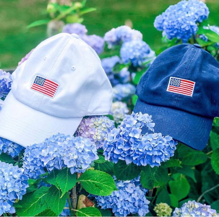 AMERICAN FLAG EMBROIDERED HAT