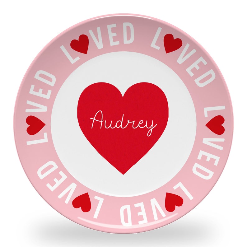 PERSONALIZED HEART PLATE